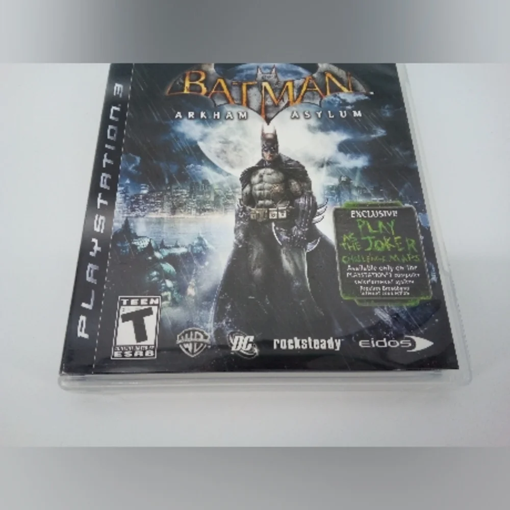 PS3 Batman Arkham Asylum Video Game Rocksteady Studios 2009 Playstation 3